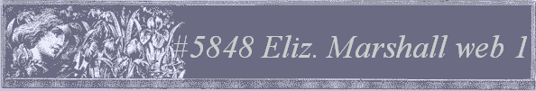 #5848
 Elizabeth  Marshall Sampler