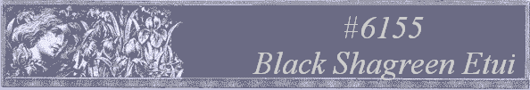 #6155
 Black Shagreen Etui 