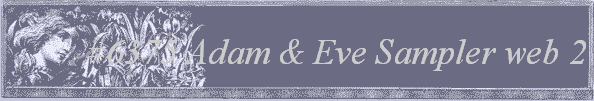 #6375 
Adam & Eve Sampler 