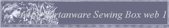 #6468 Tartanware Sewing Box web 1