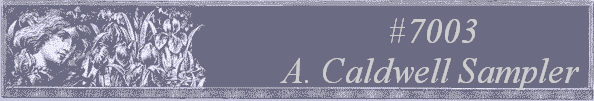 #7003
A. Caldwell Sampler 