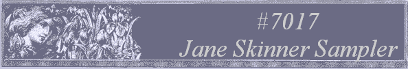 #7017 
Jane Skinner Sampler 