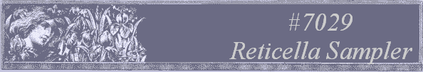 #7029
 Reticella Sampler 